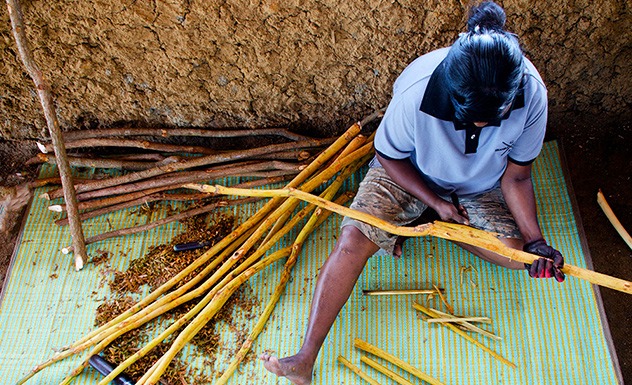 The Cinnamon Peeling Demonstration by Local Artisan
